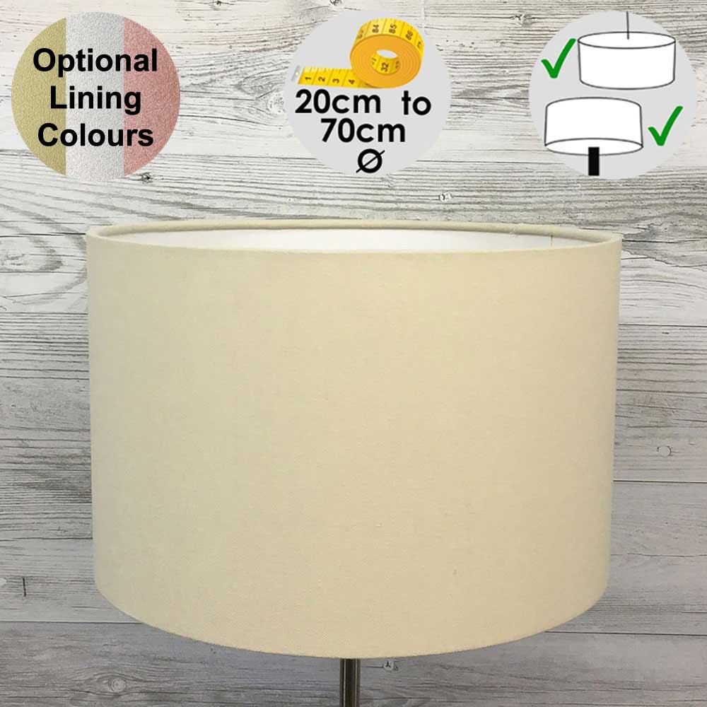 Aura Cream Drum Table Lampshade